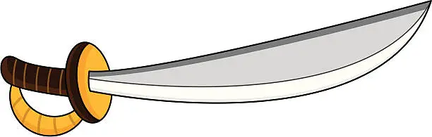 Vector illustration of Pirate Sword