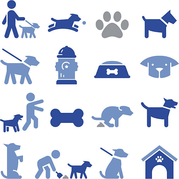 ilustrações de stock, clip art, desenhos animados e ícones de cão ícones-série pro - in the dog house kennel house isolated