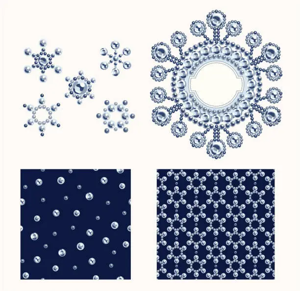 Vector illustration of Set of Christmas Design Elements