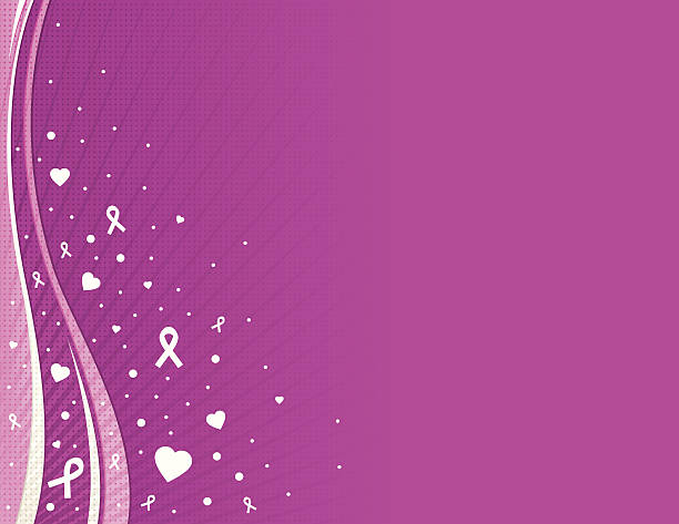 Pink Breast Cancer Awareness Background vector art illustration