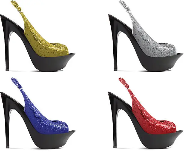 Vector illustration of High Heel Collection