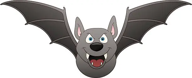 Vector illustration of Scary Bat