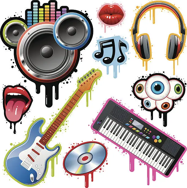 Vector illustration of Party Set