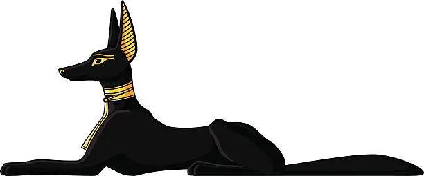 Vector illustration of Anubis