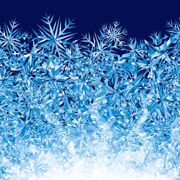 Ice background Blue winter background. icicle snowflake winter brilliant stock illustrations