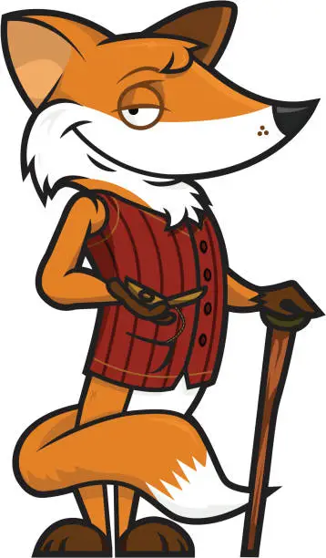 Vector illustration of Foxy