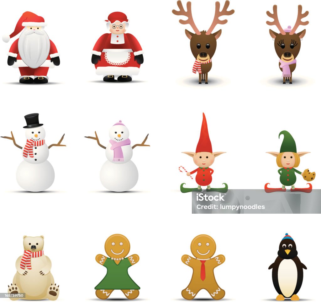 Holiday Characters http://www.cumulocreative.com/istock/File Types.jpg Reindeer stock vector