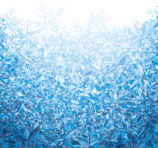 ilustrações de stock, clip art, desenhos animados e ícones de fundo de gelo - window frost frozen ice