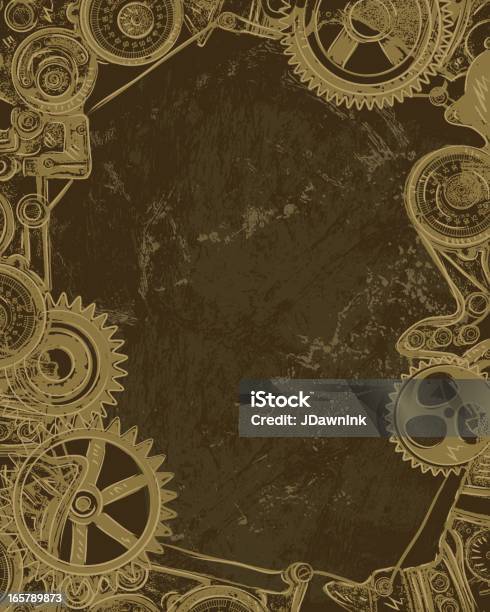 Steampunk Gear Background Stock Illustration - Download Image Now - Steampunk, Backgrounds, Gear - Mechanism