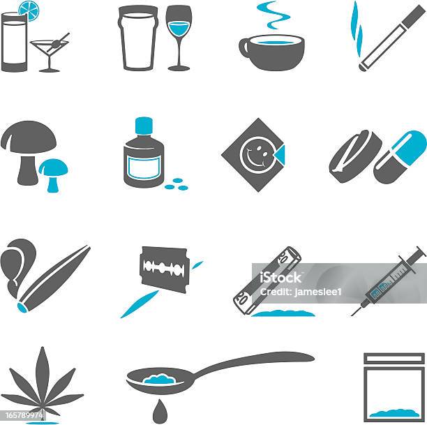 약물 아이콘 헤로인에 대한 스톡 벡터 아트 및 기타 이미지 - 헤로인, 아이콘, 코카인