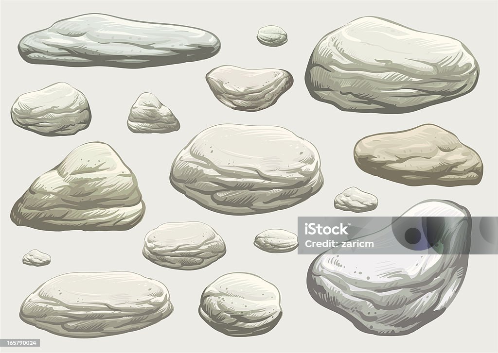 Rocks - clipart vectoriel de Cartoon libre de droits