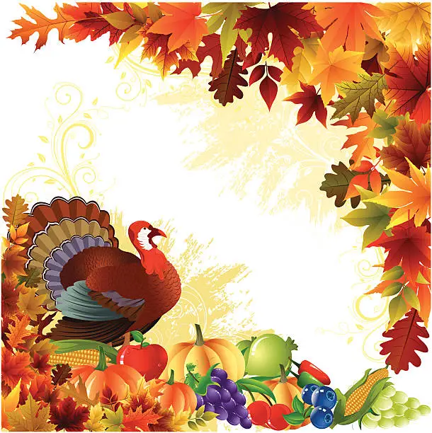 Vector illustration of Thanksgiving Background