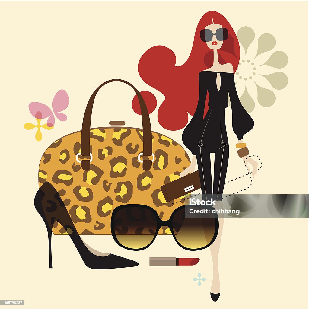 Delicious Living (Fashion) Abstract vector illustration of the latest trend in fashion. This super chic retro inspired graphic sure adds a splash of style to your project. Download comes with an *extra unflatten CS2 AI file.  You can mix and match the elements to crate your own composition.   Fashion stock vector