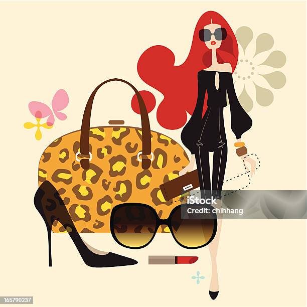 Delicious Living Stock Illustration - Download Image Now - Fashion, Purse, Shoe