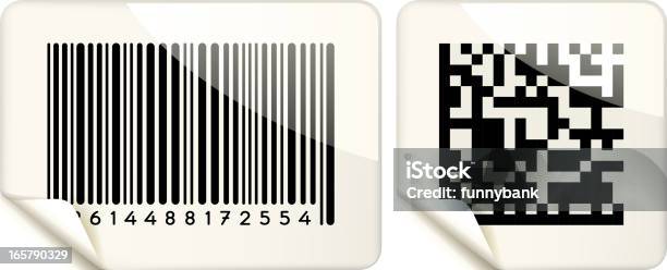 Bar Code Papier Stock Vektor Art und mehr Bilder von QR-Code - QR-Code, Code, Rand