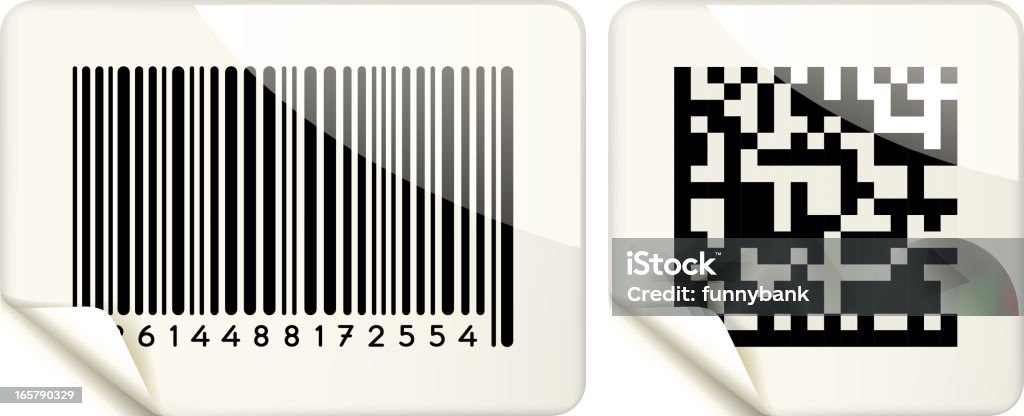 Papper Code Bar Bar Code Paper Stock Illustration - Download Image Now - QR Code ...