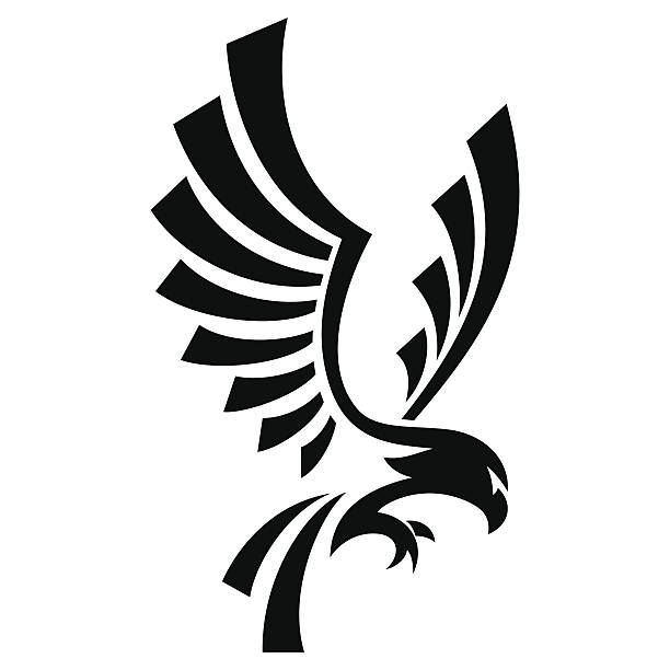 EAGLE SYMBOL ...also can be used as a symbol of any bird of prey tattoo clipart stock illustrations
