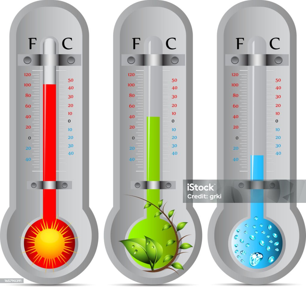 Thermometer - Lizenzfrei Barometer Vektorgrafik