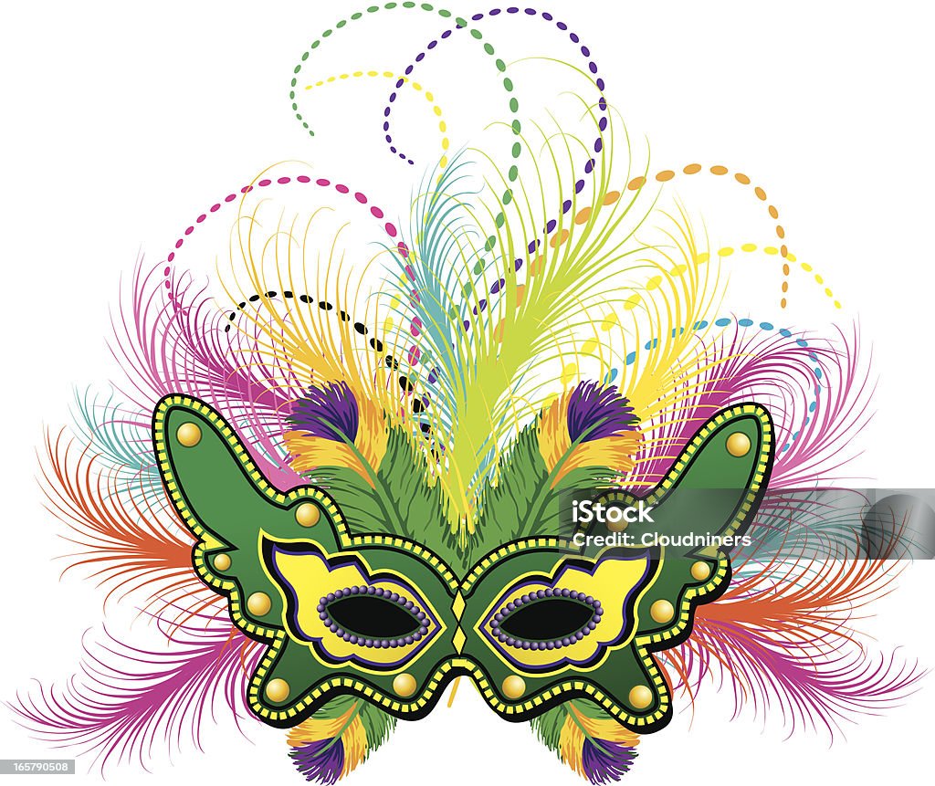De Mardi Gras masque en plumes - clipart vectoriel de Masque libre de droits