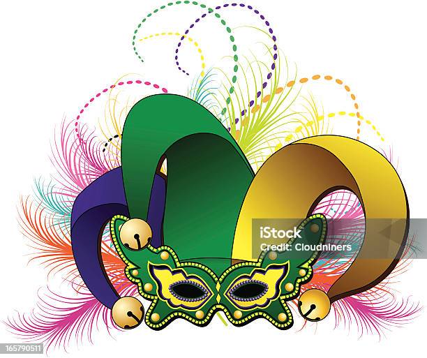 Mardi Gras Masque De Bouffon Vecteurs libres de droits et plus d'images vectorielles de Mardi Gras - Carnaval - Mardi Gras - Carnaval, Perle, Masque