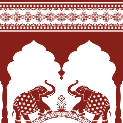 Mehndi Elephant Arch