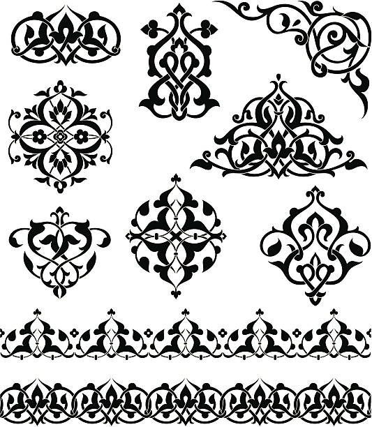 Arabesque ornamenti - illustrazione arte vettoriale