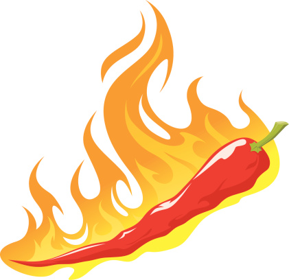Chile pepper in the fire