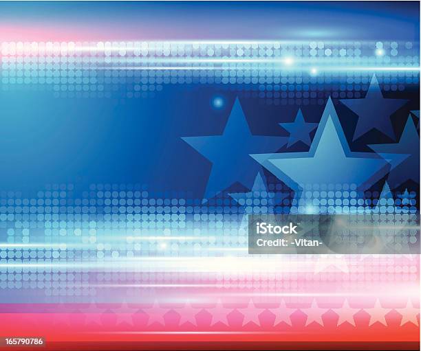 Stelle Astratto Sfondo - Immagini vettoriali stock e altre immagini di A forma di stella - A forma di stella, Cultura americana, Stati Uniti d'America