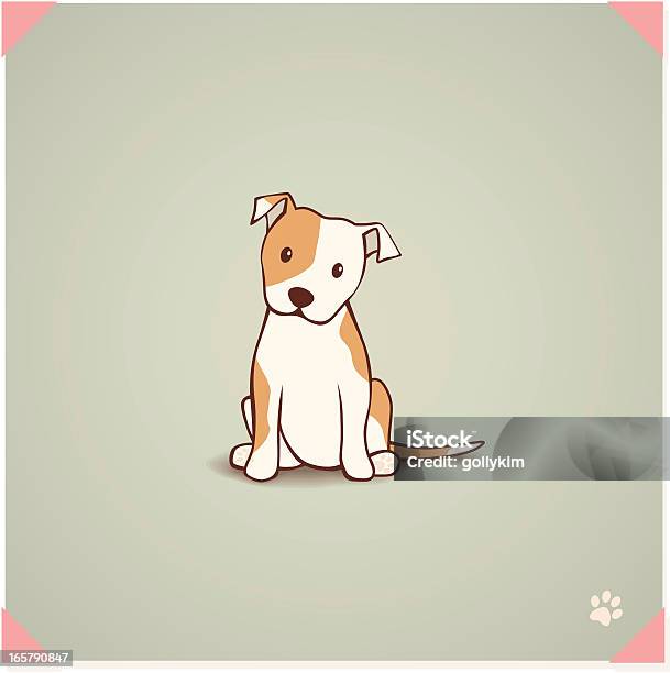 Staffordshire Bull Terrier Puppy Stock Illustration - Download Image Now - Dog, Puppy, Illustration