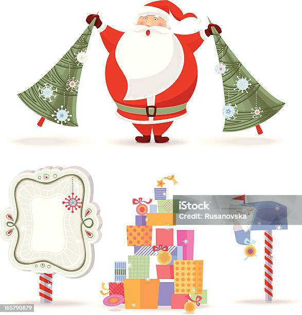 산타 클라우스 산타 클로스에 대한 스톡 벡터 아트 및 기타 이미지 - 산타 클로스, 우편함, 크리스마스 장식품