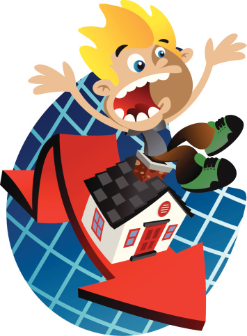 Value Drop House Value Drop Stock Illustration - Download Image Now - Boys ...