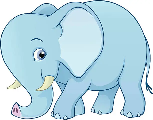 Vector illustration of Baby Elephant