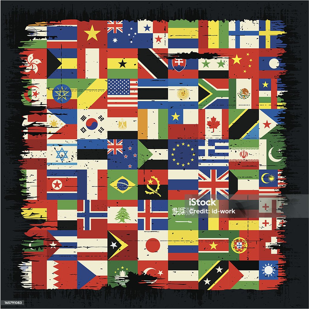 Drapeau international - clipart vectoriel de Arts Culture et Spectacles libre de droits