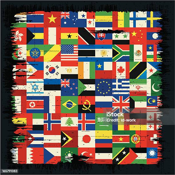Bandeira Internacional - Arte vetorial de stock e mais imagens de Arte, Cultura e Espetáculo - Arte, Cultura e Espetáculo, Bandeira, Bandeira Australiana