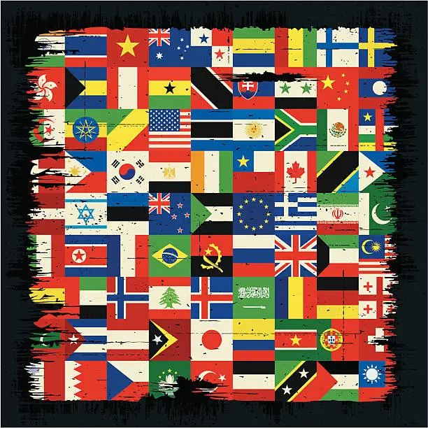 Vector illustration of international flag
