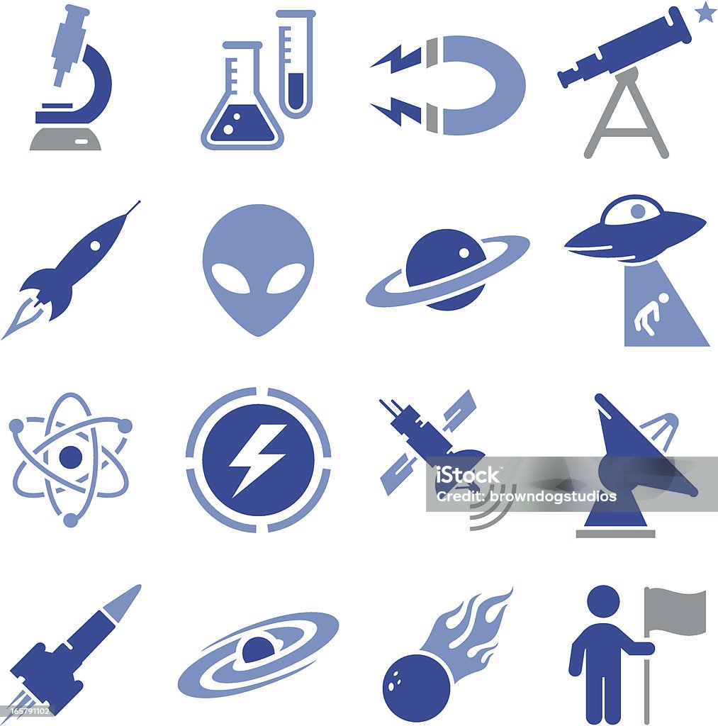 Space and Science Icons-Pro Series - clipart vectoriel de Galaxie libre de droits