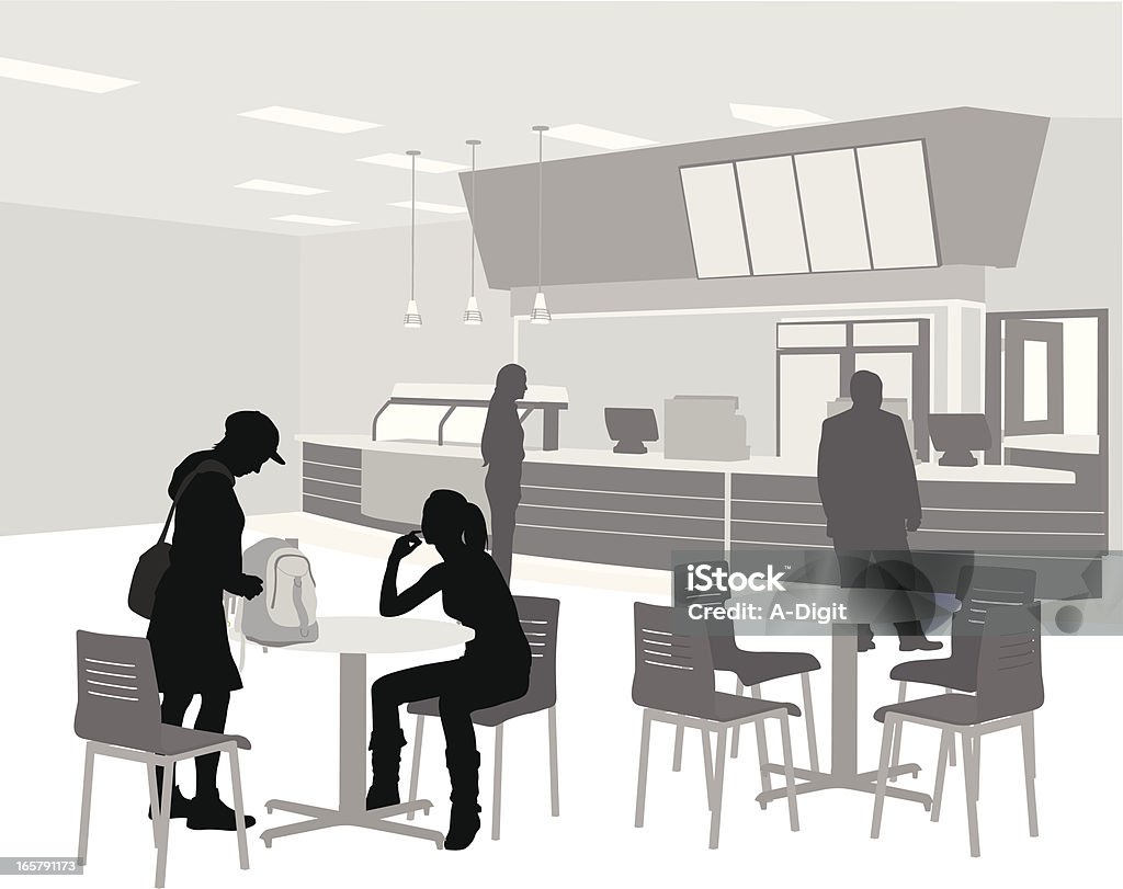 Cafeteria - Vetor de Cantina royalty-free