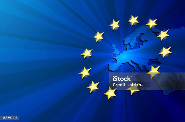 Fundo Da União Europeia - Arte vetorial de stock e mais imagens de Formato de Estrela - Formato de Estrela, União Europeia, Círculo