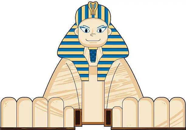 Vector illustration of Great Egyptian Sphinx