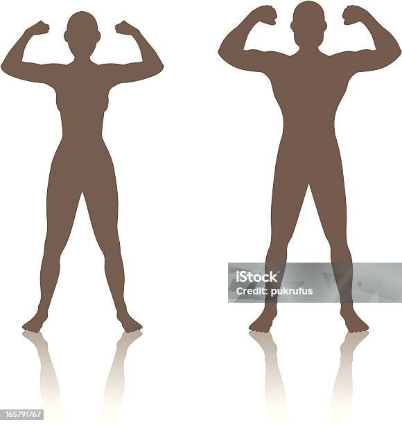 Man Woman Strength Stock Illustration - Download Image Now - Idyllic, Perfection, The Human Body