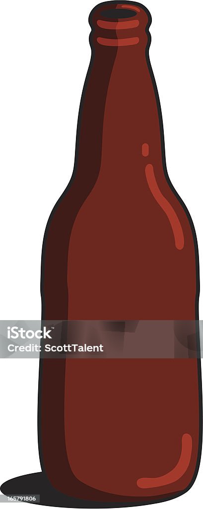 Bierflasche - Lizenzfrei Alkoholisches Getränk Vektorgrafik
