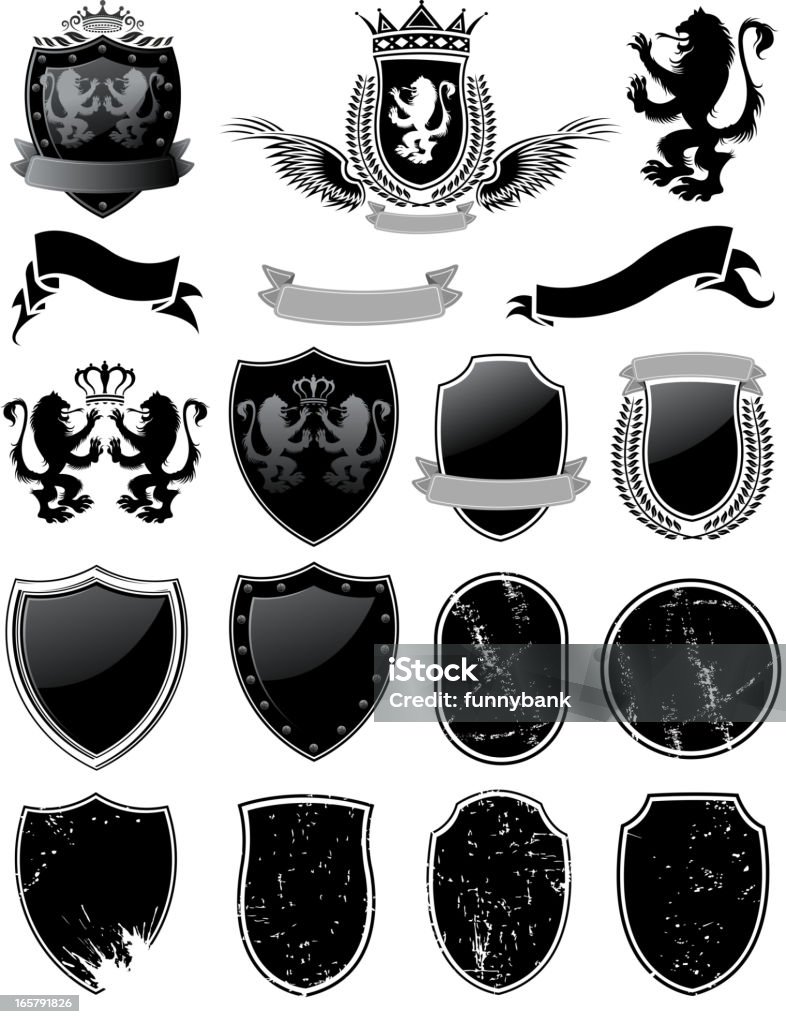 Escudo de materiais - Royalty-free Proteger com Escudo arte vetorial