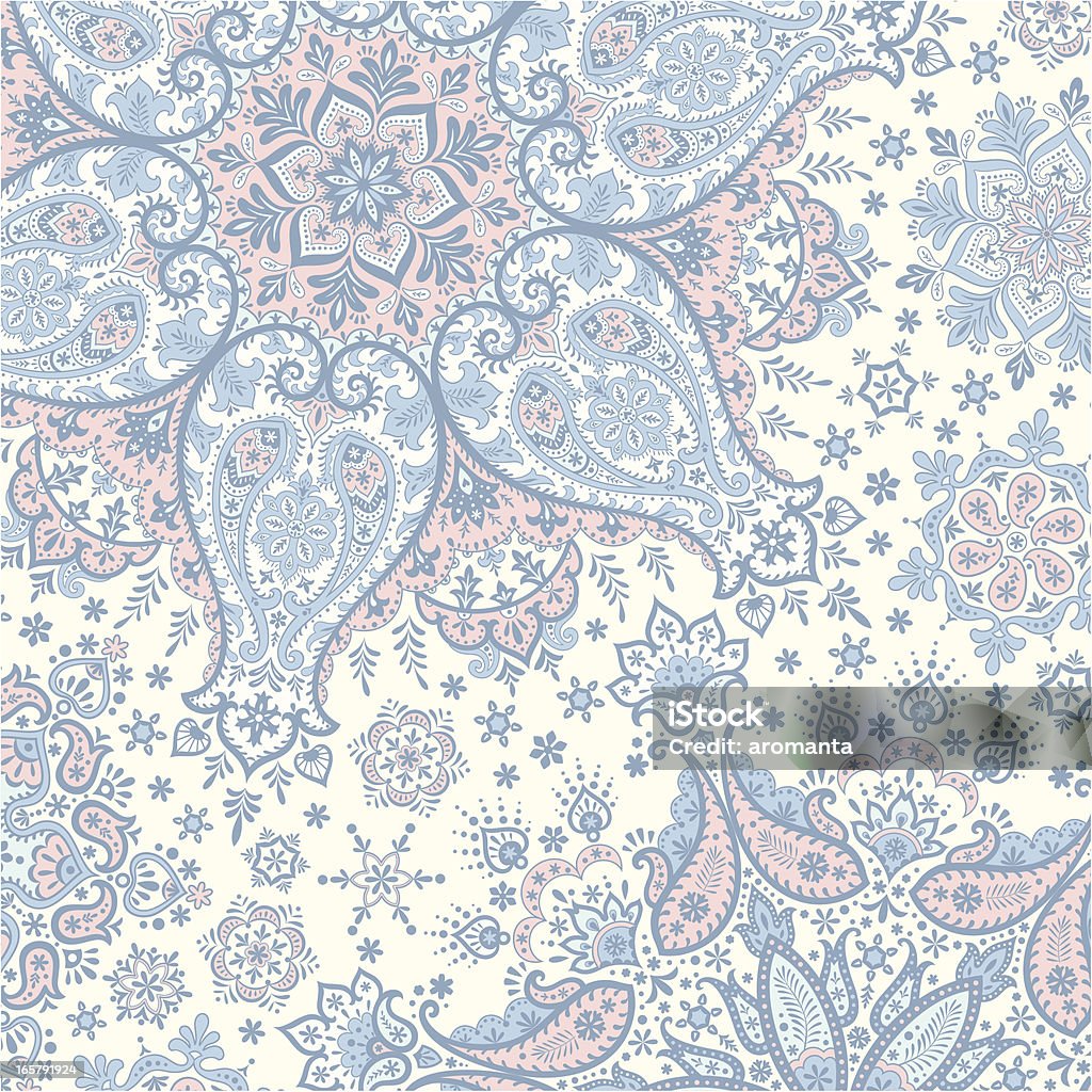 Winter Paisley-Hintergrund - Lizenzfrei Abstrakt Vektorgrafik