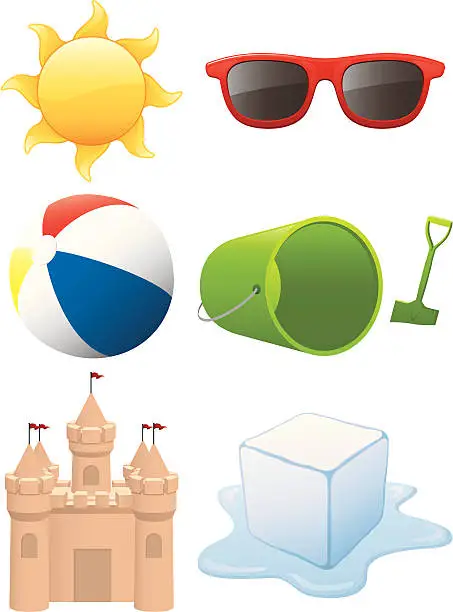 Vector illustration of Summer Images