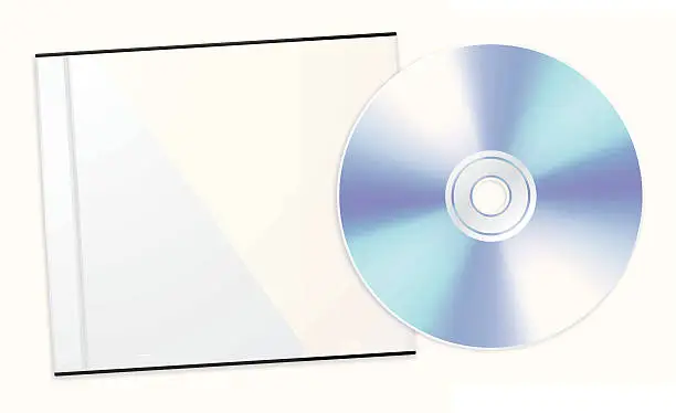 Vector illustration of Blank jewel case