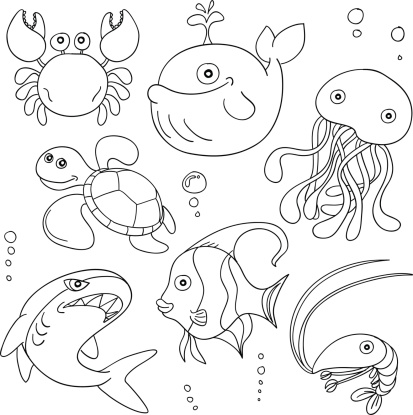 Ilustración de Dibujos Animados Animales Marinos En Blanco Y Negro y más Vectores Libres de Derechos de Pez - iStock Ilustración de Dibujos Animados Animales Marinos En Blanco Y Negro y más Vectores Libres de Derechos de Pez - iStock