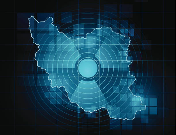 ilustraciones, imágenes clip art, dibujos animados e iconos de stock de irán mapa-arma nuclear - central nuclear