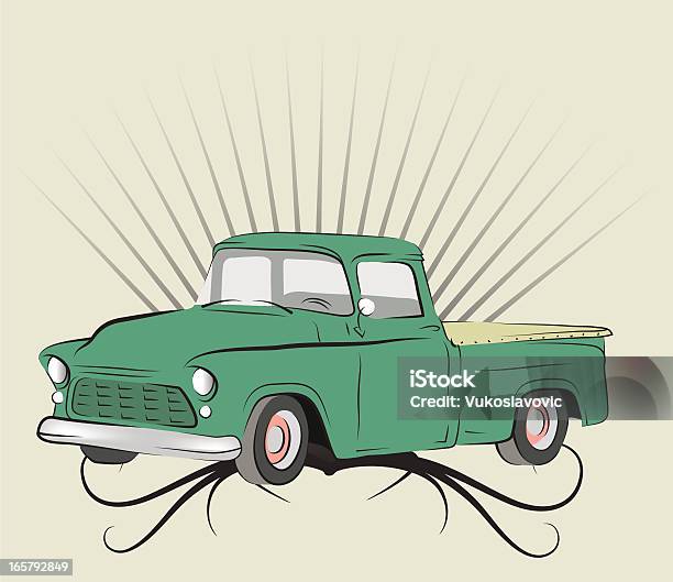 Old Truck Stock Illustration - Download Image Now - Pick-up Truck, Retro Style, Old-fashioned