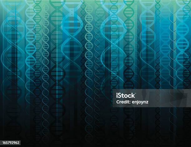Bezszwowe Dna Tle - Stockowe grafiki wektorowe i więcej obrazów DNA - DNA, Spirala - Figura geometryczna, Model helisy