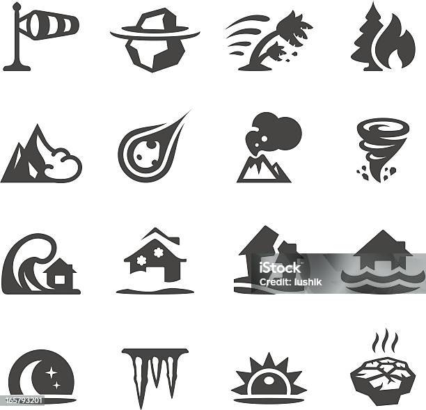 Mobico Icons Natural Disaster Stock Illustration - Download Image Now - Icon Symbol, Tornado, Forest Fire